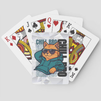 Chill Bro Cat Poker Cards