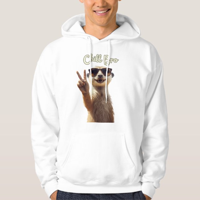 Chill Bro – Funny Sloth Hoodie (Front)