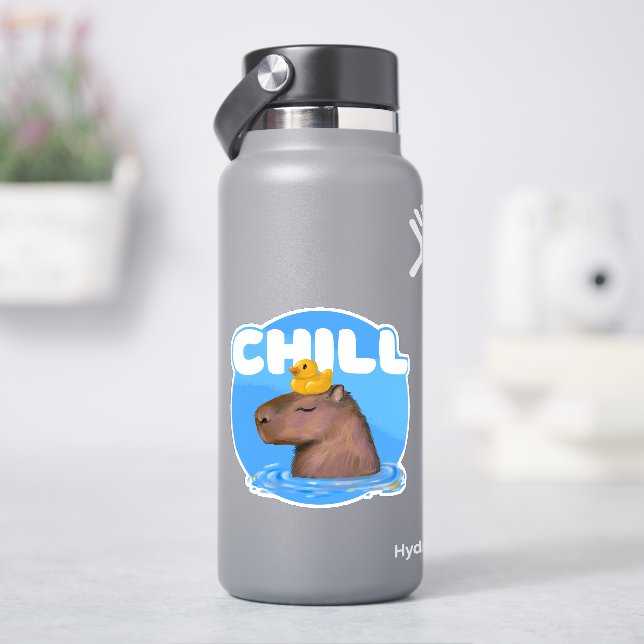 CHILL Capybara Sticker (HydroFlask)