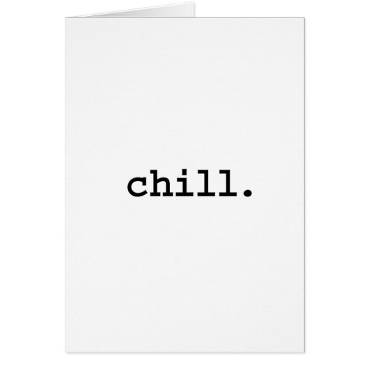 chill. cards (Front)