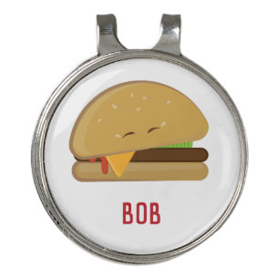Chill Cheeseburger Golf Hat Clip