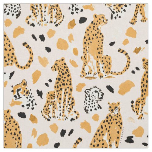 CHILL CHEETAHS  FABRIC