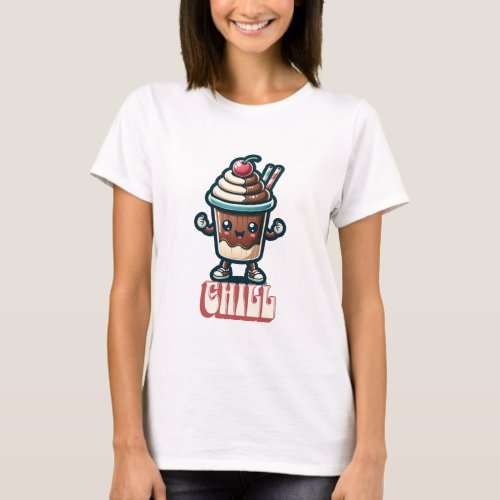 Chill Chocolate Milkshake Pun  T_Shirt