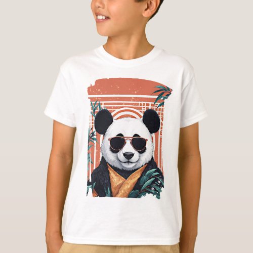 Chill Cool Kung Fu Panda with Sunglasses  T_Shirt