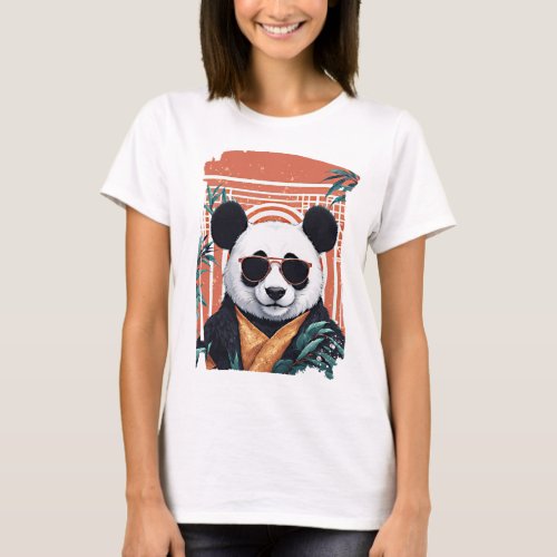 Chill Cool Kung Fu Panda with Sunglasses  T_Shirt