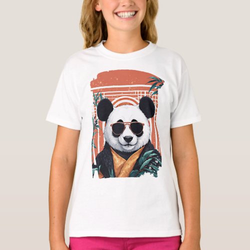 Chill Cool Kung Fu Panda with Sunglasses  T_Shirt