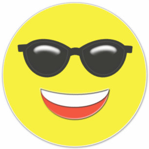 Chill Cool Sunglasses Emoji Sticker