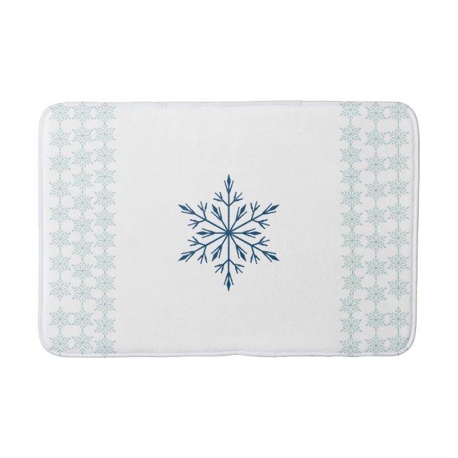 Chill & Cozy Snowflake Bath Mat (Front)