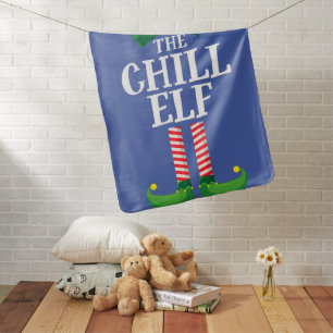 Chill Elf Matching Family Group Christmas Party Baby Blanket