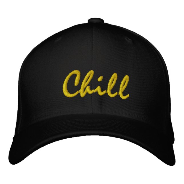 chill embroidered baseball cap (Front)