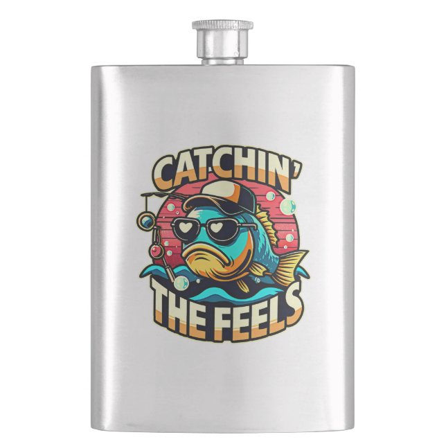 Chill Fish Vibes Flask (Front)