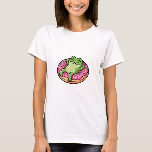 Chill Frog Donut T-Shirt (Front)