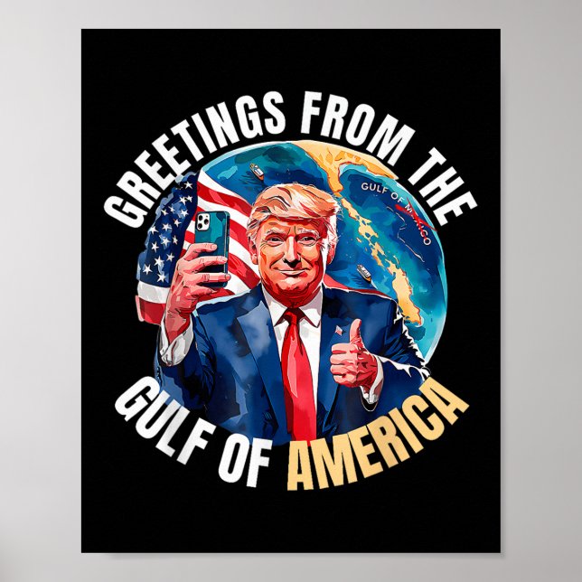Chill Greeting From The Gulf Of Usa America  Poster (Front)
