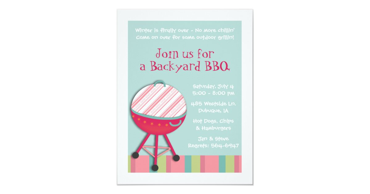 Grill And Chill Invitations 7