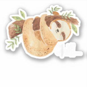Chill Hanging Sloth Wildlife Animal Lover Zookeepe Sticker
