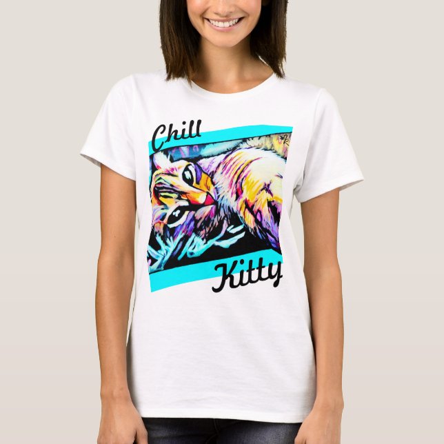 Chill Kitty flowy Top (Front)