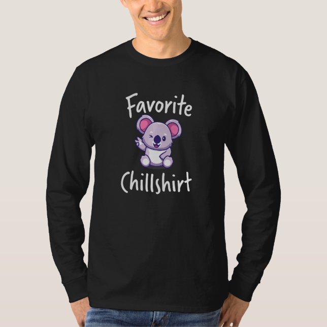 Chill Koala Koalas Nap Sleep Sleeping Pajama Night T-Shirt (Front)