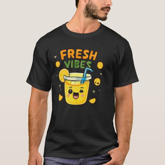 Chill Lemonade Fresh Vibes Design T-Shirt (Front)