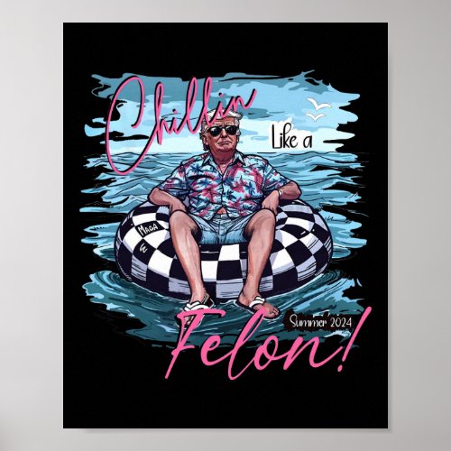 Chill Like A Felon Summer 2024  Poster