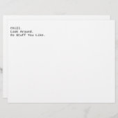 Chill. Look Around. (Front/Back)