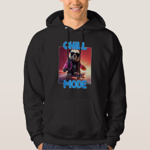Chill Mode Panda Bear Animal  Cute Panda Hoodie