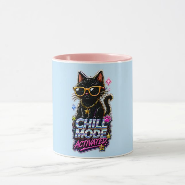 Chill Mood Activated – Funny Relaxing Vibes Quote  Mug (Center)