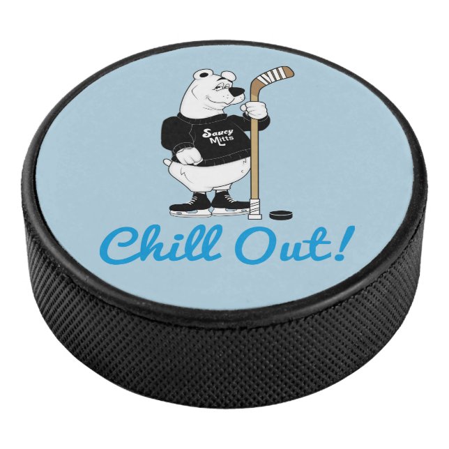 Chill Out! Hockey Polar Bear Puck (3/4)