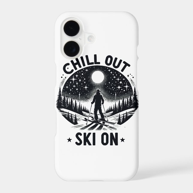 Chill out Ski on Iphone Case (Back)
