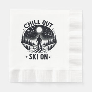 Chill out Ski on Napkins