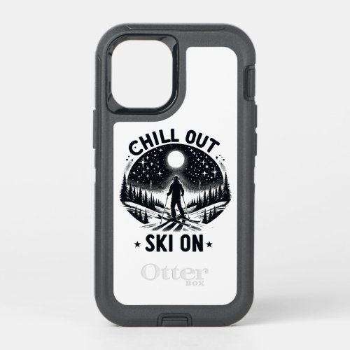 Chill out Ski on OtterBox Defender iPhone 12 Mini Case