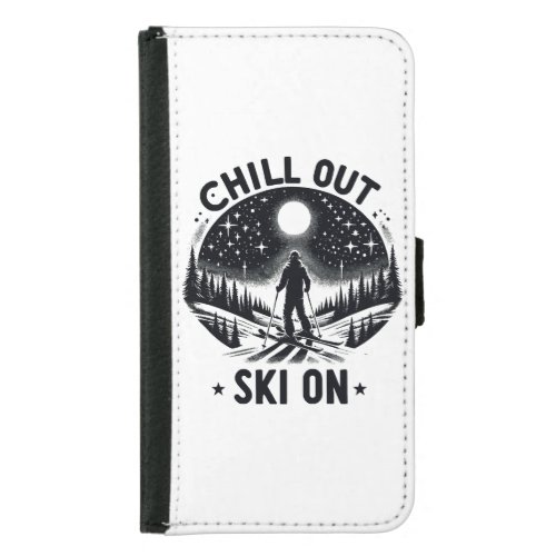 Chill out Ski on Samsung Galaxy S5 Wallet Case