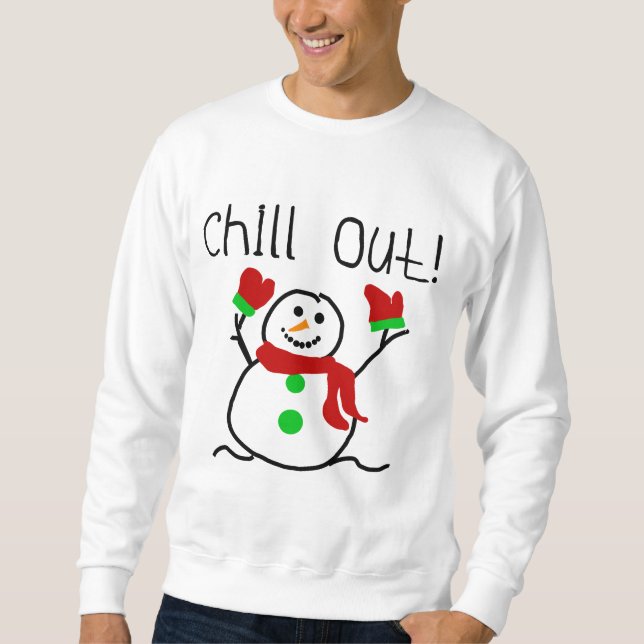 Chill Out Snowman Tshirts and Gifts (Front)