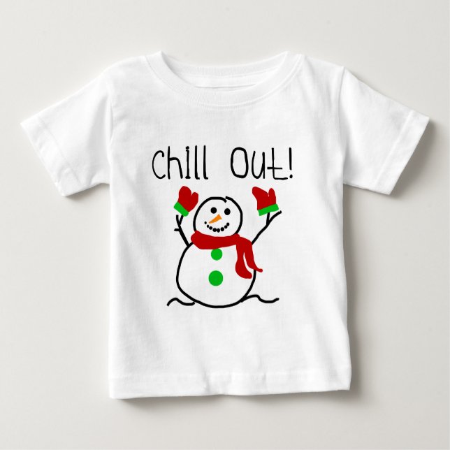 Chill Out Snowman Tshirts and Gifts (Front)