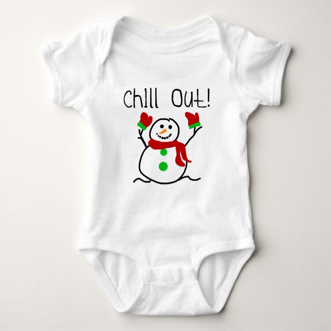 Chill Out Snowman Tshirts and Gifts (Front)