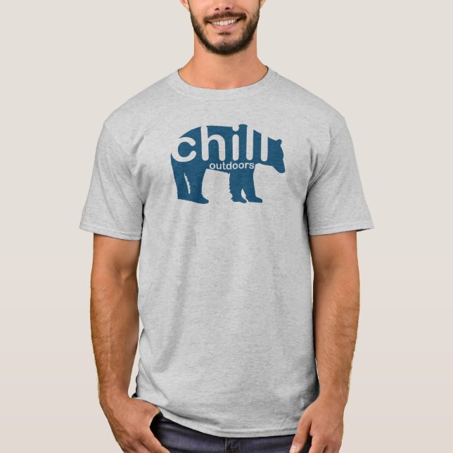Chill Outdoors Bear T-Shirt (Front)
