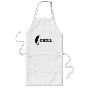 Chill Penguin Funny BBQ Apron