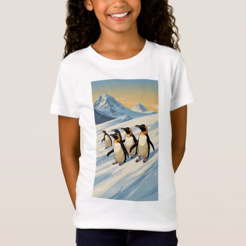 Chill Penguins Slide into Style with Our Playful  T_Shirt