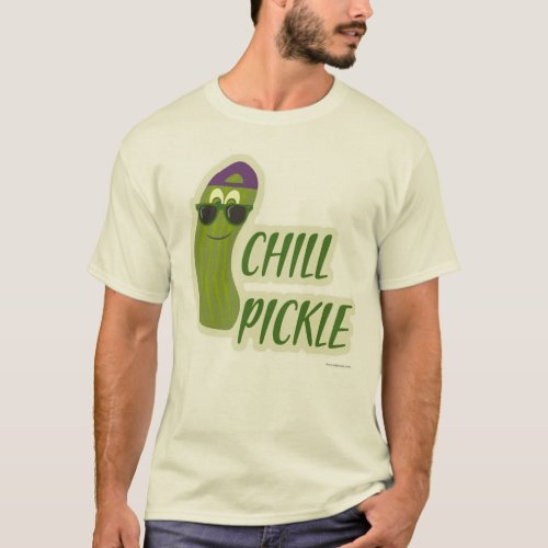 Chill Pickle Funny Veggie Cartoon Pal T_Shirt