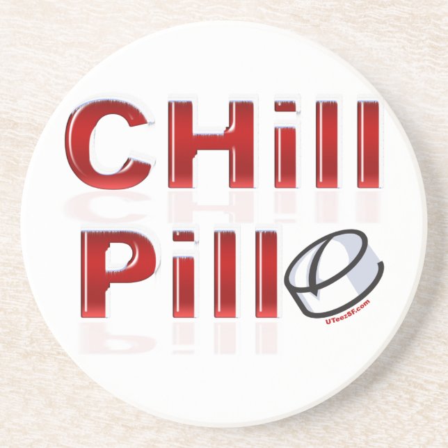 Chill Pill Funny PMS Coaster (Front)