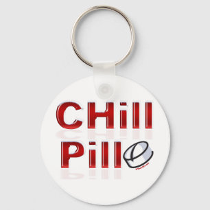 Chill Pill Funny PMS Keychain