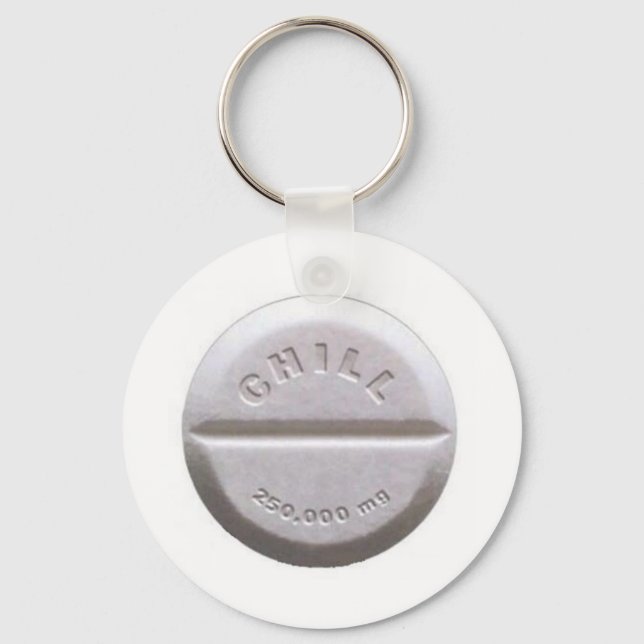 Chill Pill Keychain (Front)