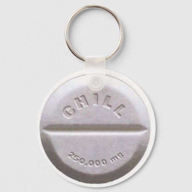 Chill Pill Keychain (Front)