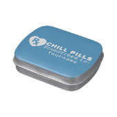 CHILL PILLS custom mint tins (Side)
