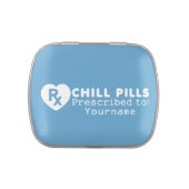 CHILL PILLS custom mint tins (Top)