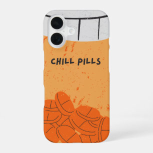 'Chill Pills' Medicine Bottle Good Vibes Humor iPhone 16 Case
