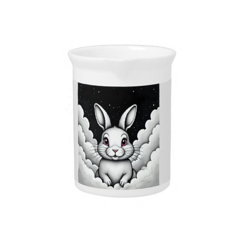 Chill Sky vibes Heavenly Bunny Beverage Pitcher