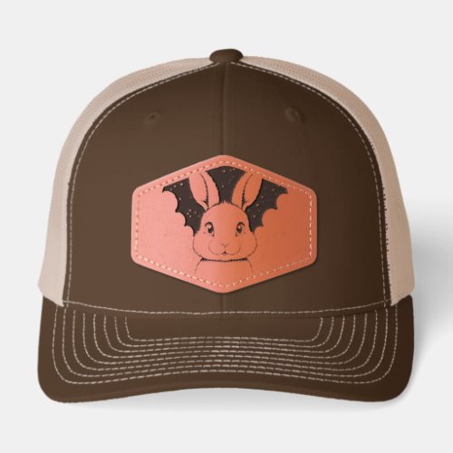 Chill Sky vibes Heavenly Bunny Leather Patch Hat