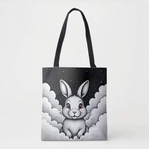 Chill Sky vibes Heavenly Bunny Tote Bag