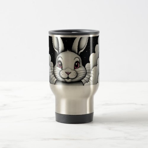 Chill Sky vibes Heavenly Bunny Travel Mug