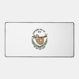 Chill Sloth, USA Animal Desk Mat